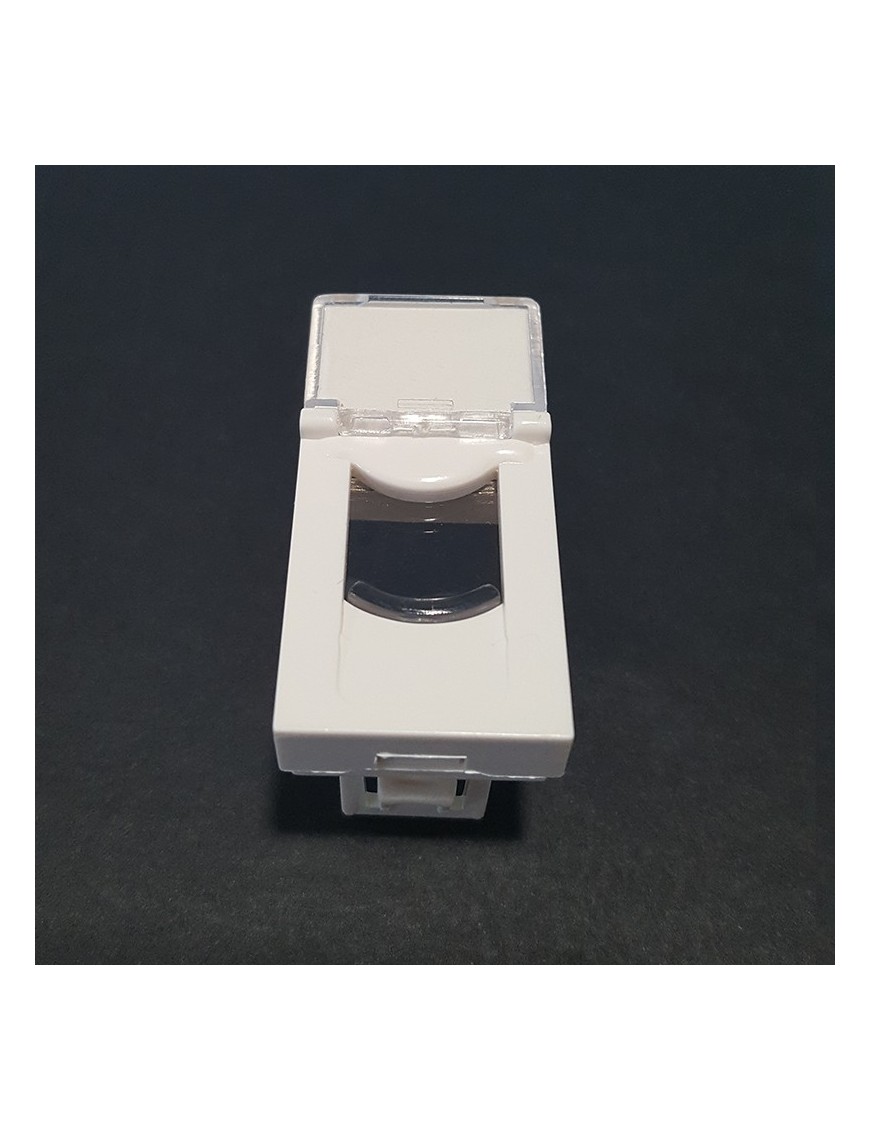 Plastron 45X22.5mm Volet de protection avec Porte Etiquette