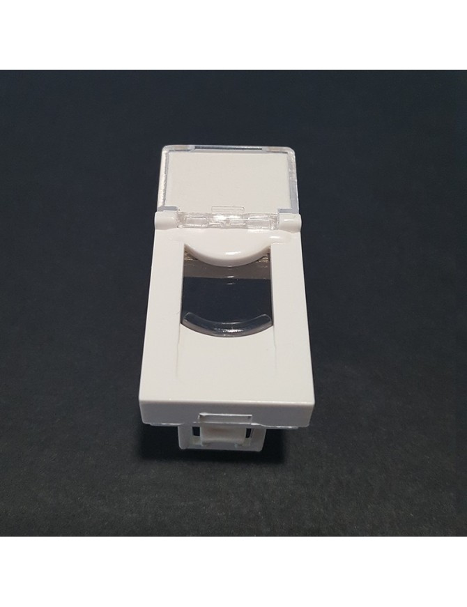 Plastron 45X22.5mm Volet de protection avec Porte Etiquette