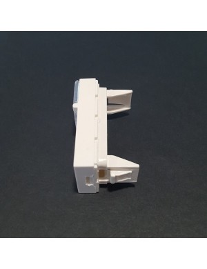 Plastron 45X22.5mm Volet de protection avec Porte Etiquette