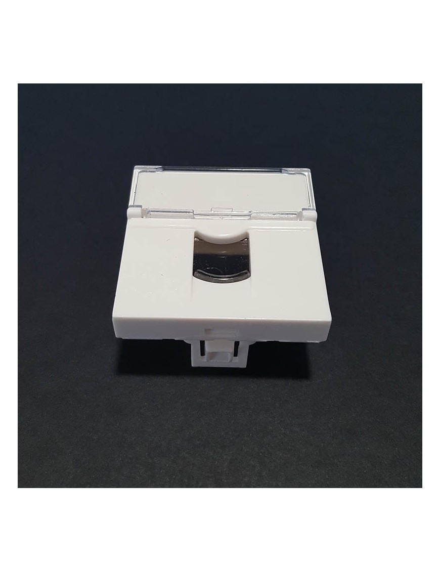 Plastron 45X45mm Porte étiquette, Volet de protection