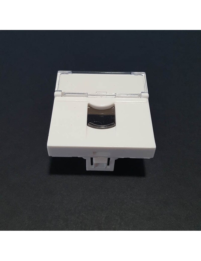 Plastron 45X45mm Porte étiquette, Volet de protection