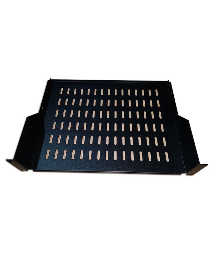 Plateau fix 19  pouces 2U, 300mm Plateau fix 19  pouces couleur noir