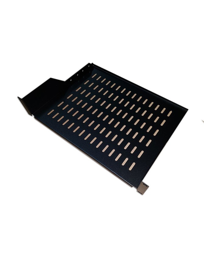 Plateau fix 19 pouces , 2U, 350mm, Noir