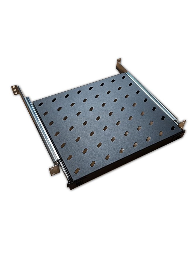 Plateau coulissant, 1U, Noir