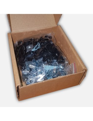 Kit de visserie 20 pièces  Écrou cage, vises et rondelle plastique, couleur noir