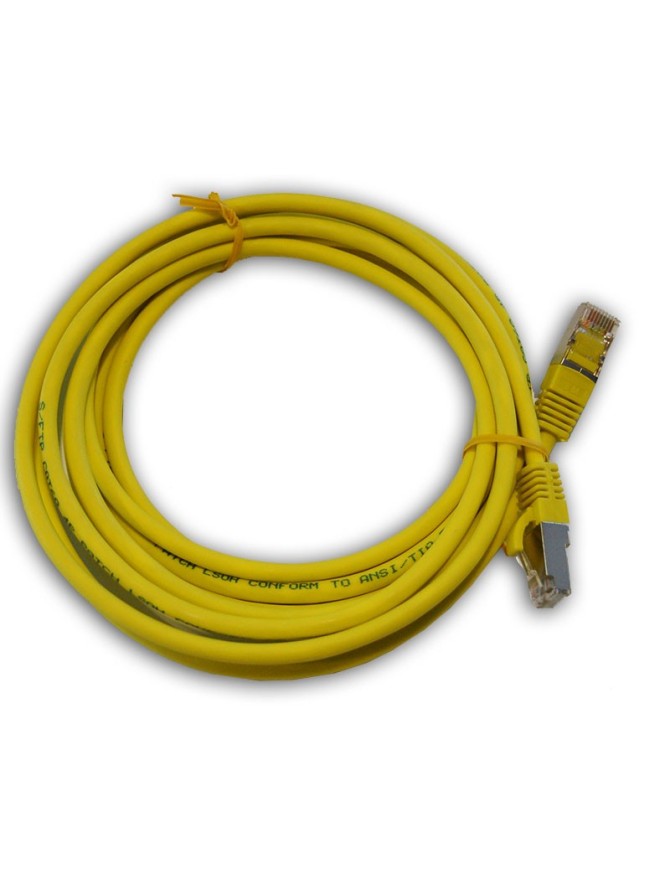 Cordon de brassage Cat6a 3m jaune