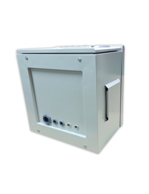 Coffret informatique étanche IP55 9U, profondeur 600 mm