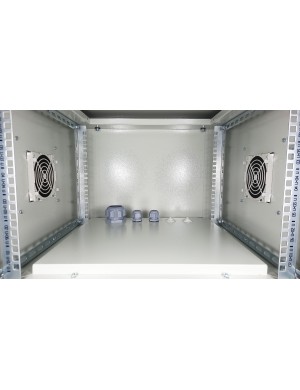 Coffret informatique étanche IP55 9U, profondeur 600 mm