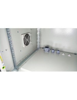 Coffret informatique étanche IP55 9U, profondeur 600 mm