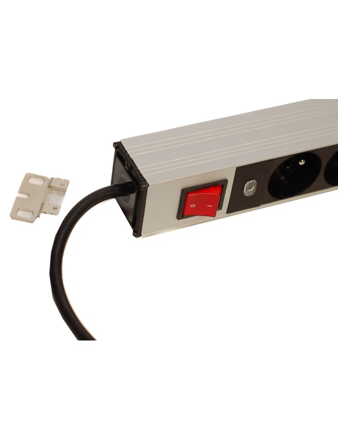 PDU, bandeau de prises 8 prises avec parasurtenseur, 19 pouces 1U