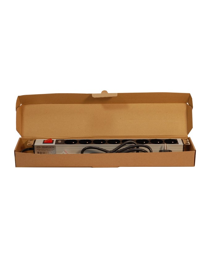 PDU, bandeau de prises 8 prises avec parasurtenseur, 19 pouces 1U
