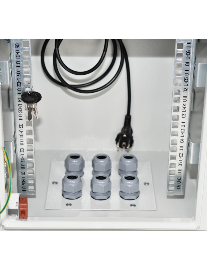 Coffret mural IP55, 10 pouces, Lande Soho Monté 6U profondeur 300mm