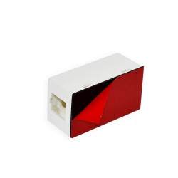 Prise RJ45, Cat 6, Boitier saillie, simple, plat autocollant