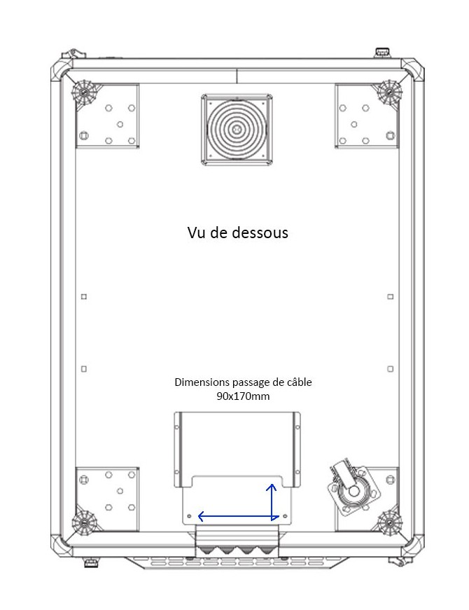 Baie serveur insonorisée, Silence Zen 42U, Profondeur 1050mm