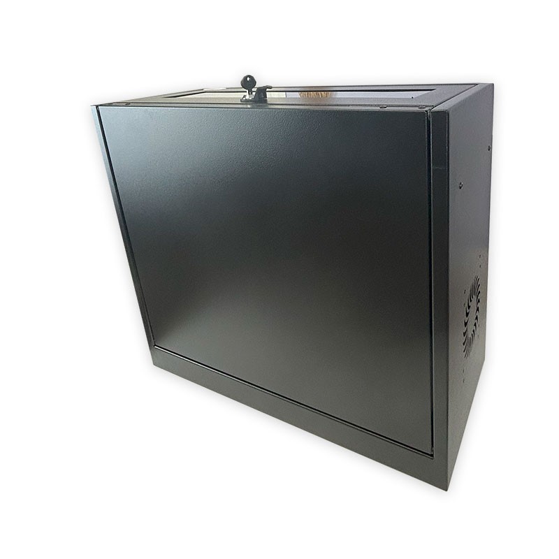 Coffret mural pose vertical 19 pouces 4U, dimensions 600x500x260mm