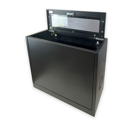 Coffret mural pose vertical 19 pouces 4U, dimensions 600x500x260mm