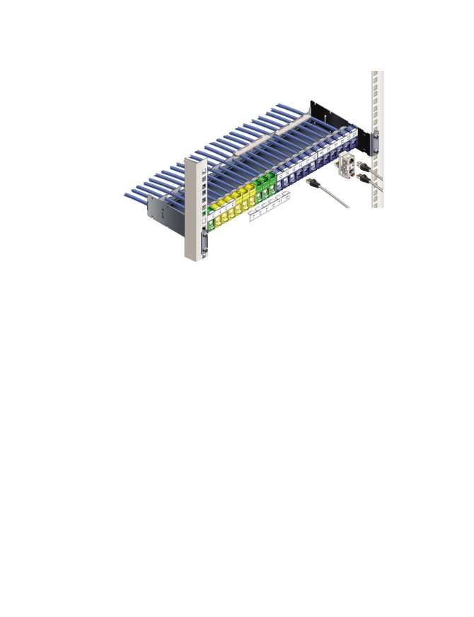 Panneau 24 ports RJ45 SCHNEIDER – Panneau 19" 1U/24 ports RJ45 pour connecteur RJ45 Cat.5 / Cat.6 - Position affleurante Descri