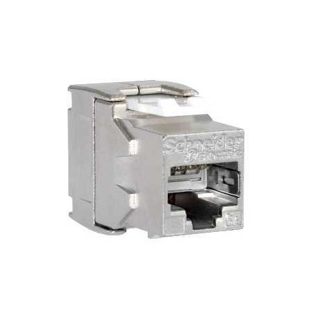 Prise RJ45 Catégorie 6A Blindée STP Grade 3TV Actassi S-One Schneider