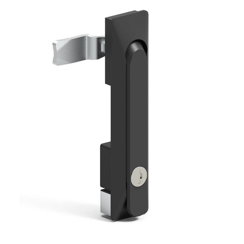 Poignée escamotable et serrure clé 4444