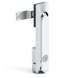 Poignée escamotable et serrure clé 4444