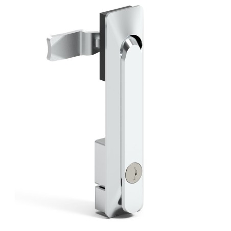 Poignée escamotable et serrure clé 4444