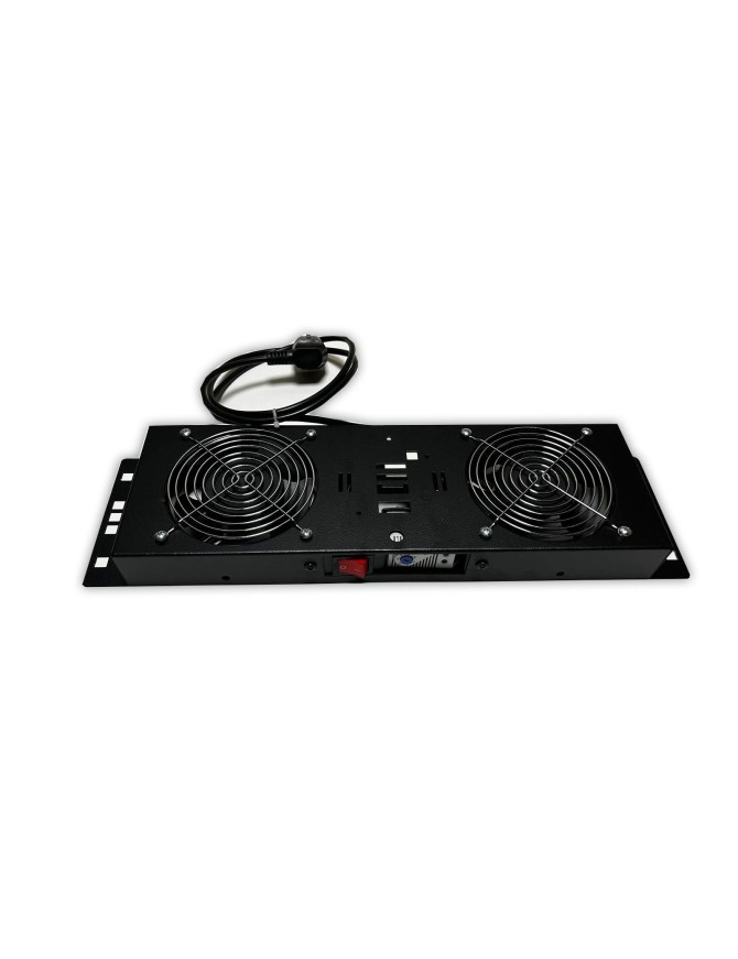 Kit de ventilation, 2 fans, On/Off, Thermostat pour coffret Elégant