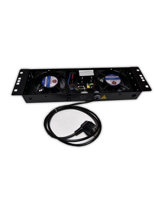 Kit de ventilation, 2 fans, On/Off, Thermostat pour coffret Elégant