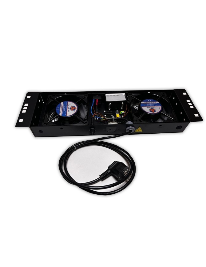 Kit de ventilation, 2 fans, On/Off, Thermostat pour coffret Elégant