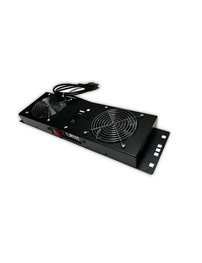 Kit de ventilation, 2 fans, On/Off, Thermostat pour coffret Elégant
