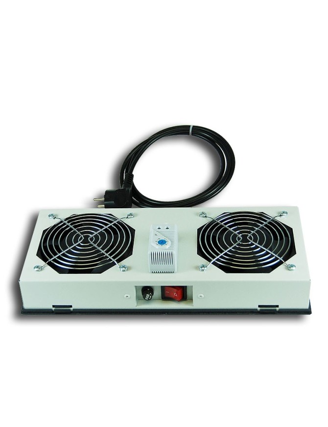 Kit de ventilation, 2 fans, On/Off pour coffret Lande Netbox