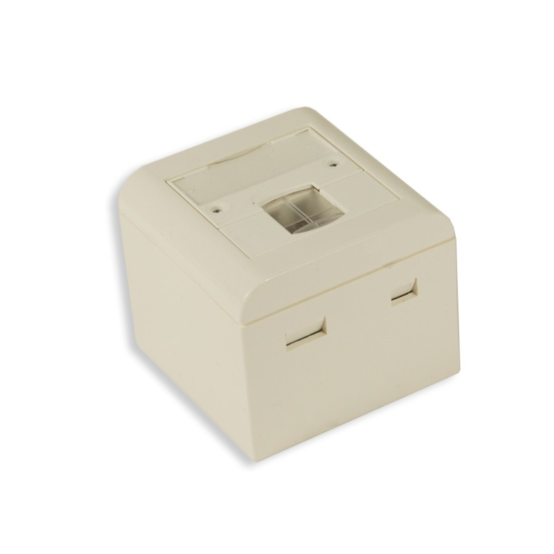 DRAKOM prise RJ45 Cat 6, Boitier murale saillie, 1XRJ45