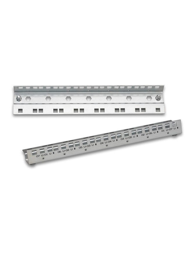 Kit de Montant derrière pour coffret 7U, 19 pouces, galvanisé  - 2 pièces