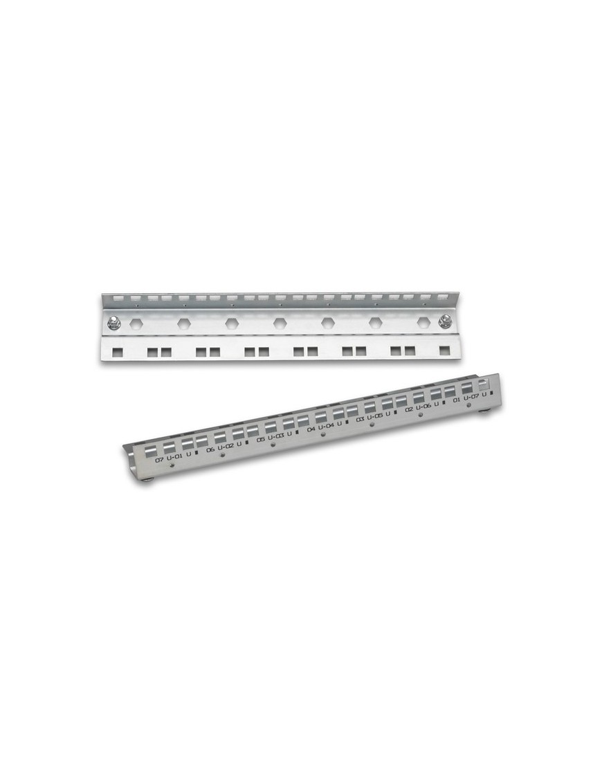 Kit de Montant derrière pour coffret 7U, 19 pouces, galvanisé  - 2 pièces