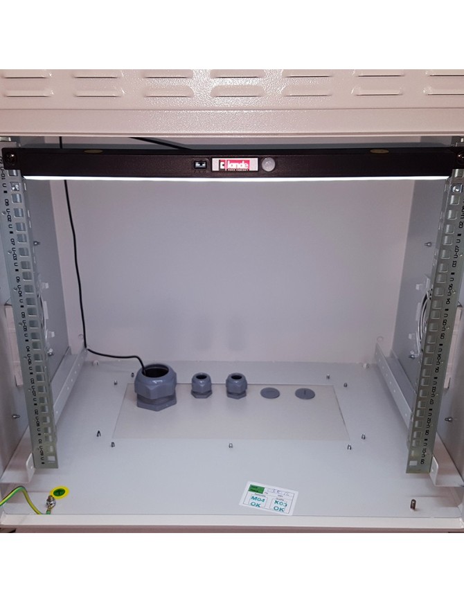 Éclairage LED pour rack 19'', 1U, 2 leds