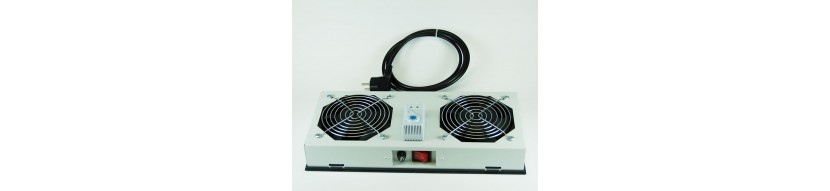  Kit de ventilation Kit de ventilation pour baie et coffret informatique Accessoires Cobox Kit de ventilation, 2 fans, On/Off, T