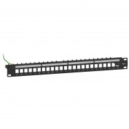 Actassi panneau de brassage 19 pouces 1U 24 ports RJ45 STP